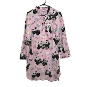 Nick & Nora Pink Panda Nightgown
